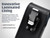 iPhone 17Pro and 17Air -Medium- Fits w/ Shockproof Commuter Style Cases, Premium Black Leather, Vertical Belt Holder, Magnetic Closure HD Rotating Clip