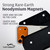iPhone 18 ProMax / 17 ProMax Belt Clip -Medium- Premium Black Nylon Horizontal Belt Holder with Magnetic Closure, Fits Shockproof Commuter Cases, Rotating Clip