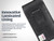 iPhone 17 ProMax, 17 Plus -Medium- Fits w/ Shockproof Commuter Style Cases, Premium Black Leather Vertical Holster, Magnetic Close Leather Wrapped Clip