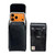iPhone 17 ProMax, 17 Plus -Medium- Fits w/ Shockproof Commuter Style Cases, Premium Black Leather Vertical Holster, Magnetic Close Leather Wrapped Clip