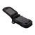 Kyocera DuraXE Epic Flip Phone Black Leather Fitted Case, Heavy Duty Metal Rotating Removable Clip