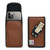 iPhone 14 13 12 (Standard & Pro models) Vertical Holster BROWN Leather Pouch with Heavy Duty Rotating Belt Clip