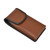iPhone 13 Pro Max / 12 Pro Max, Brown Leather Pouch, Vertical Belt Holster With Executive Belt Clip