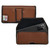 6.70 x 3.26 x 0.55 Belt Case Horizontal Holster Brown Leather Pouch with Fixed Leather Belt Clip