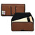6.70 x 3.26 x 0.55 Belt Case Horizontal Holster Brown Leather Pouch with Fixed Leather Belt Clip