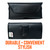 Galaxy Z Fold7 2025 with a Thin Clear Style Case Horizontal Belt Case Black Leather Pouch with Executive Belt Clip
