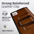 Turtleback Brown Belt Holder for iPhone 17 Pro 17 Air, 16 Pro, 15 Pro 14 Pro & 13 Pro -Small - Fits w/ Slim Thin Silicone Style Case, Premium BROWN Leather Horizontal Belt Loop Holster, Magnetic Closure, Leather Wrapped Clip