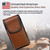 Turtleback Brown Belt Clip for iPhone 17 Pro 17 Air, 16 Pro, 15 Pro 14 Pro & 13 Pro -Medium- Fits with Symmetry, Hybrid Style Cases, Premium Brown Leather Vertical Belt Holder, Magnetic Closure HD Rotating Clip