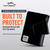 Samsung Z Fold8 -Small- Fits with Slim Style Cases - Premium Black Leather, Horizontal Belt Holder, Magnetic Closure, HD Rotating Clip