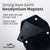 Samsung Z Fold8 -Small- Fits with Slim Style Cases - Premium Black Leather, Horizontal Belt Holder, Magnetic Closure, HD Rotating Clip