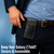Turtleback Belt Holder for Samsung Z Fold8 -Small- Fits with Slim Style Cases, Black Leather Vertical Belt Loop Holster Magnetic Closure Leather Wrapped Clip