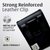 Samsung Z Fold8 -Small- Fits with Slim Style Cases, Black Leather Vertical Belt Loop Holster Magnetic Closure Leather Wrapped Clip