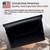 Samsung Z Fold8 -Large- Fits with Defender Bulky Style Cases, Black Leather, Horizontal  Belt Loop Case, Leather Wrapped Belt Clip