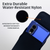 Samsung Z Fold8 -Large- Fits with Defender Bulky Style Cases - Black Nylon Vertical Belt Holder, Magnetic Closure HD Rotating Belt Clip
