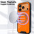 Balastec® iPhone 18 Pro Max / 17 Pro Max Case with Belt Clip Holster, Turtleback Slim Orange MagSafe Case, Rugged Rotating Belt Clip
