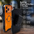 Balastec® iPhone 18 Pro Max / 17 Pro Max Case with Belt Clip Holster, Turtleback Slim Orange MagSafe Case, Rugged Rotating Belt Clip