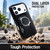 Balastec® iPhone 18 Pro  / 17 Pro Case with Belt Clip Holster, Turtleback Slim Black MagSafe Case, Rugged Rotating Belt Clip