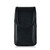 Universal Extra Small Vertical Black Leather Pouch, Metal Belt Clip