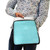 Laptop Case in Teal Turquoise Color Tablet Carry Shoulder Bag, Fits devices 10.5"