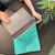Laptop Case in Teal Turquoise Color Tablet Carry Shoulder Bag, Fits devices 10.5"