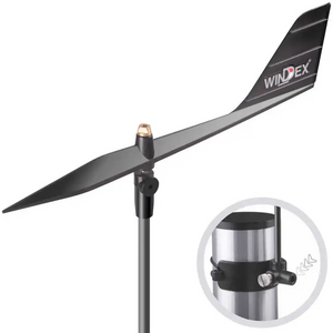 Windex Dinghy 150mm wind vane mounted on a small sailing mast