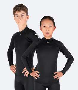 Zhik Youth Microfleece Wetsuit Top – front view showing sleek design Zhik Youth Microfleece Wetsuit Top – front view showing sleek design