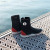 Burke Wetsuit Boot – in use on wet boat deck Burke Wetsuit Boot – in use on wet boat deck