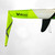 High visibility surf ski transport flag with reflective detailing