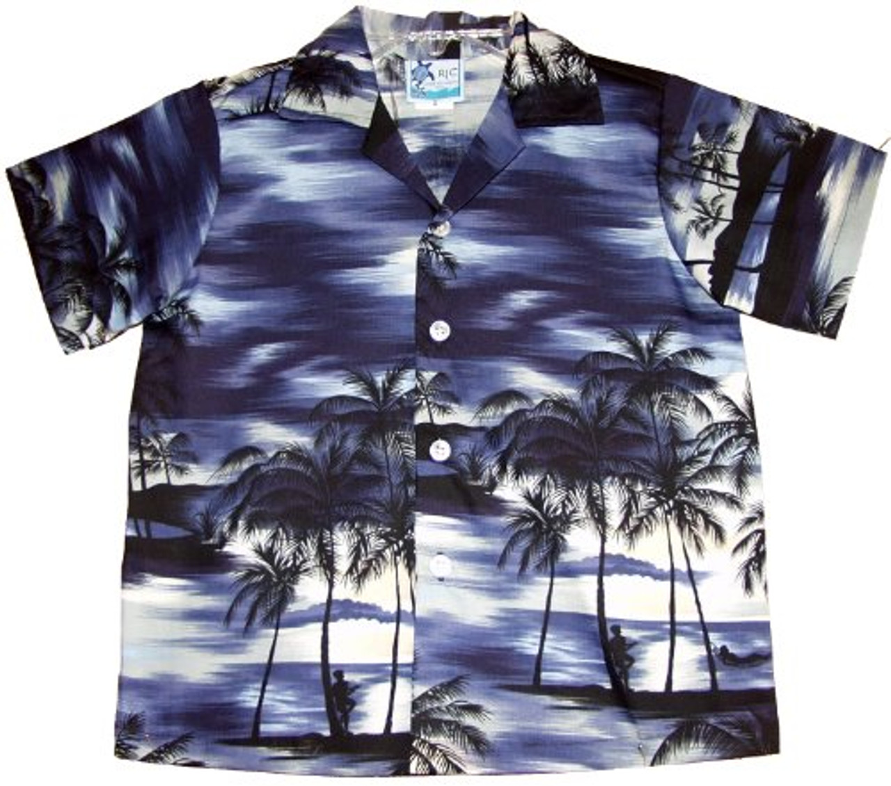 RJC Boys Christmas In Hawaii Button Down Shirt