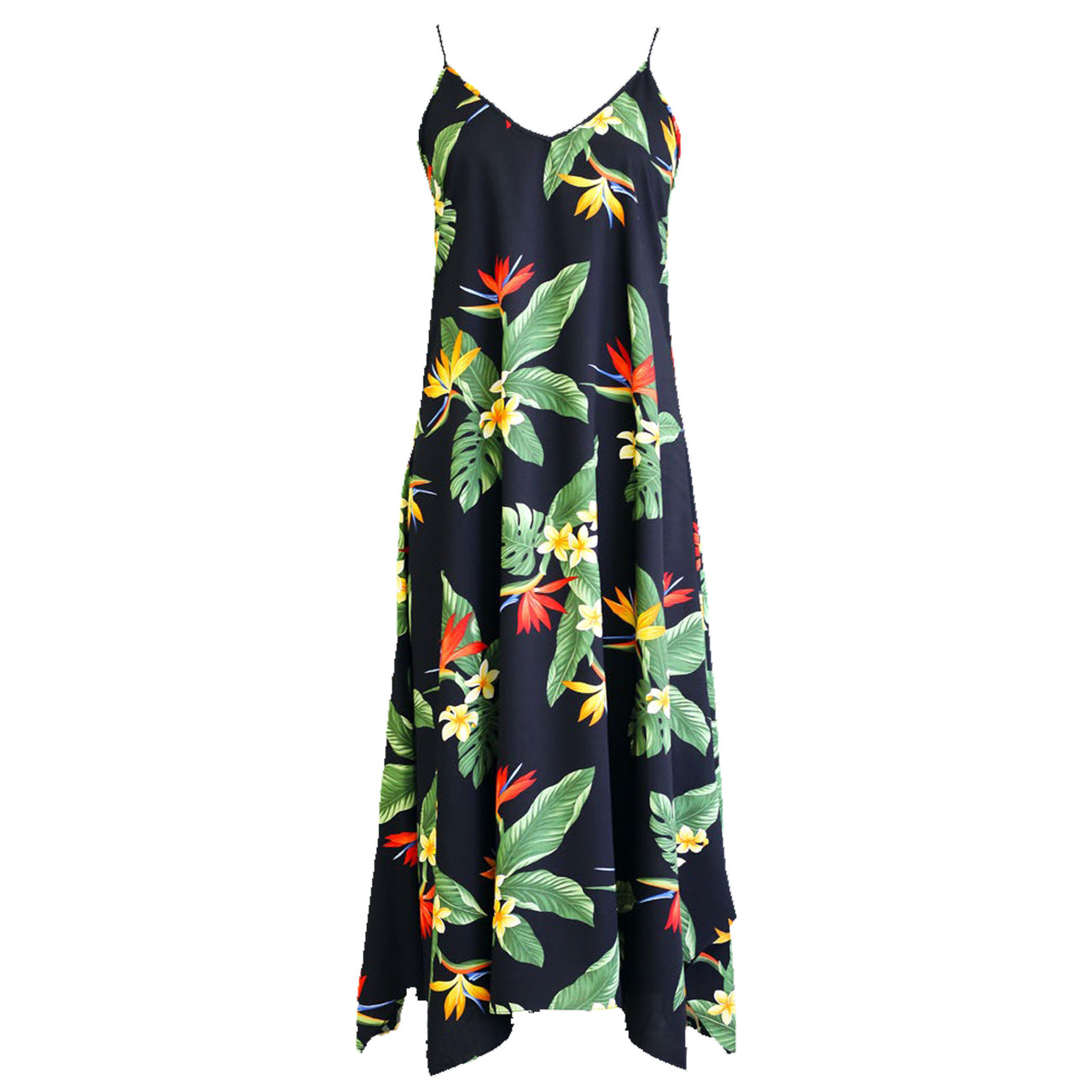 Tropical Bird Hawaiian Print Dress
