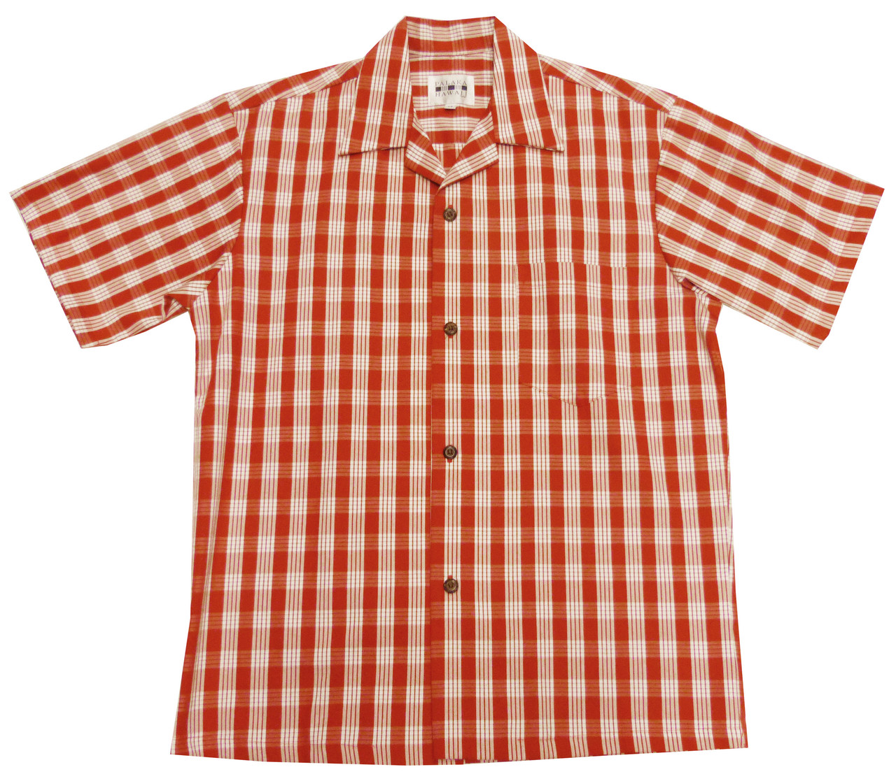 Men's Classic Hawaiian Paniolo Palaka Plaid Shirt - OhanaWear