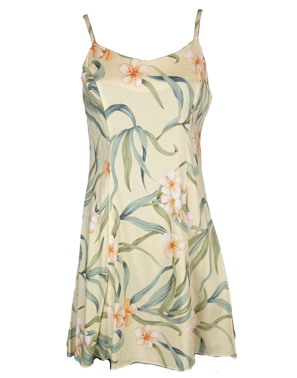Melia Plumeria Women's Princess Seam Flared Hawaiian Dress (Petite Size) -  OhanaWear