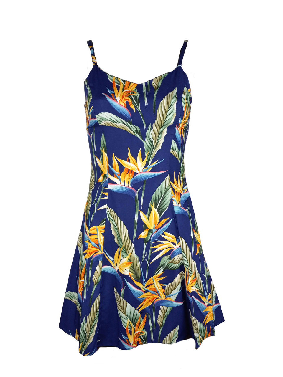 Bird of Paradise Panel Women's Princess Seam Flared Hawaiian Dress (Petite Size) Bird of Paradise Panel Women's Princess Seam Flared Hawaiian Dress (Petite Size)