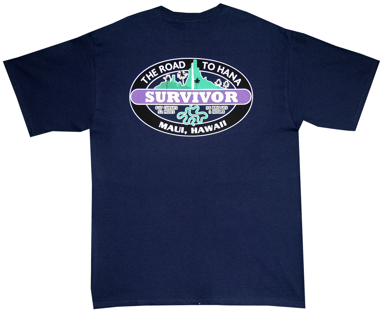 The Road to Hana Maui Survivor Screen Printed Hawaiian T-Shirt