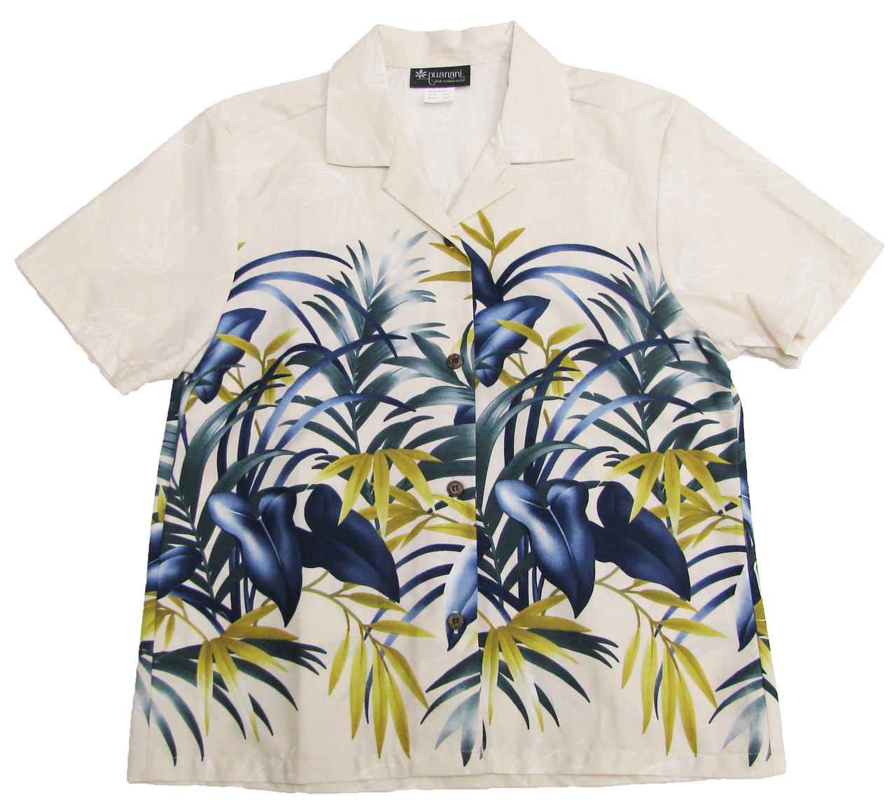 Bamboo Bottom Band Women's Hawaiian Camp Shirt OhanaWear