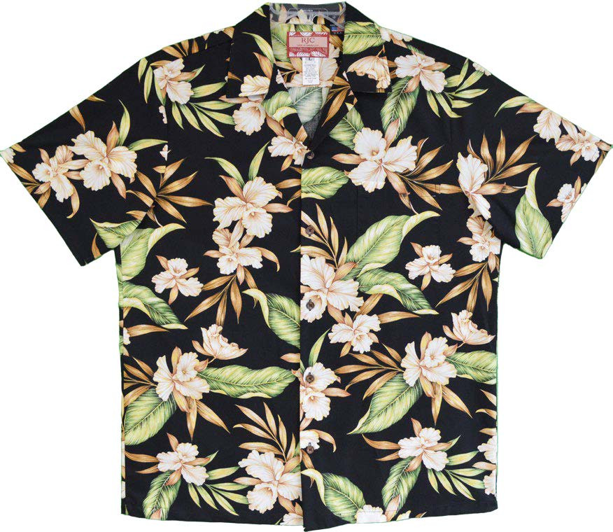 Orchid Flower Boys Hawaiian Shirts - Cream and White