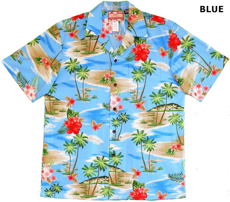 Short Sleeves Hawaiian Resort Cotton Men's Shirt main image 1