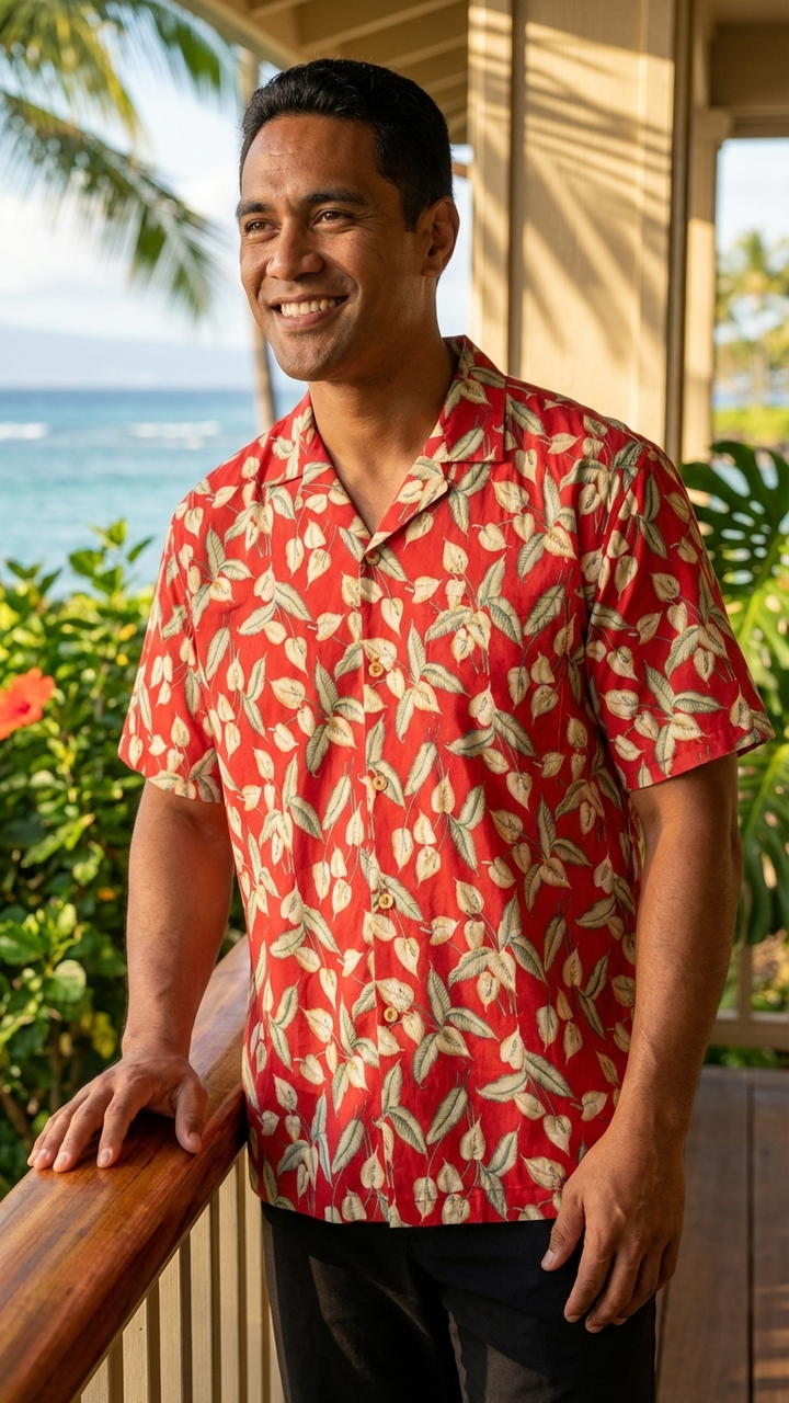 Paradise Found Mini Anthurium Magnum PI Shirt | OhanaWear