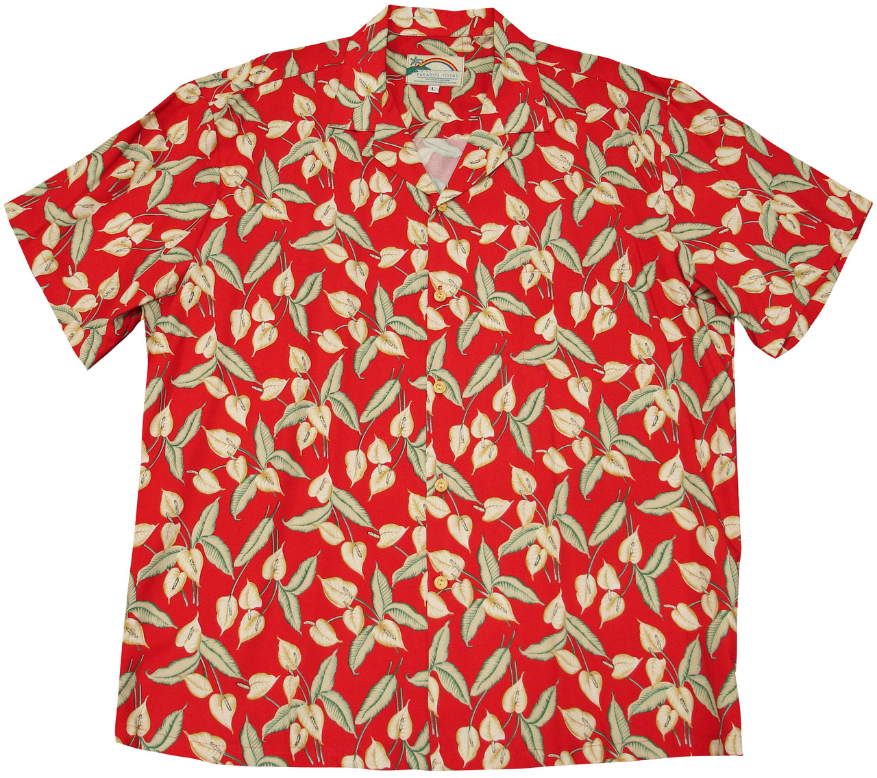 Paradise Found Men's Tom Selleck Magnum PI Mini Anthurium Hawaiian