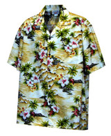 Pacific Legend Mens Diamond Head Ocean Wave Shirt