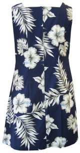 Hibiscus Monstera Women's A-Line Hawaiian Short Tank Dress (Petite Size)