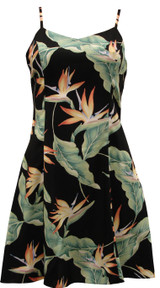 Bird of Paradise #5 Women's Princess Seam Flared Hawaiian Dress (Petite Size)