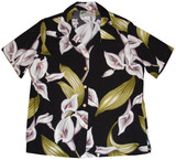 Calla Lily Women's Hawaiian Camp Shirt