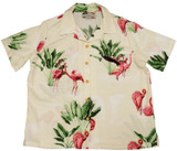 Pink Flamingo 19 Women's Hawaiian Camp Shirt