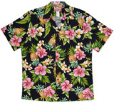 Pineapple Hibiscus Men's Hawaiian Shirt