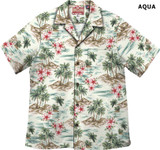 Plumeria Crayon Island Men's Hawaiian Shirt