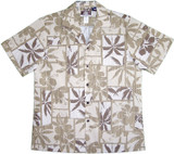 Tropical Leaf Window View Men's Hawaiian Shirt