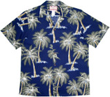 Midnight Coconut Tree Men's Hawaiian Shirt