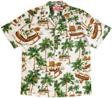 Outrigger Coconut Tree Men's Hawaiian Shirt
