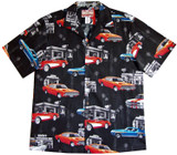 Muscle Car Road Stop Men's Hawaiian Shirt